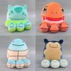 Adorable Round Plush Pillow Featuring Pikachu Charmander Squirtle And Eevee For Kids