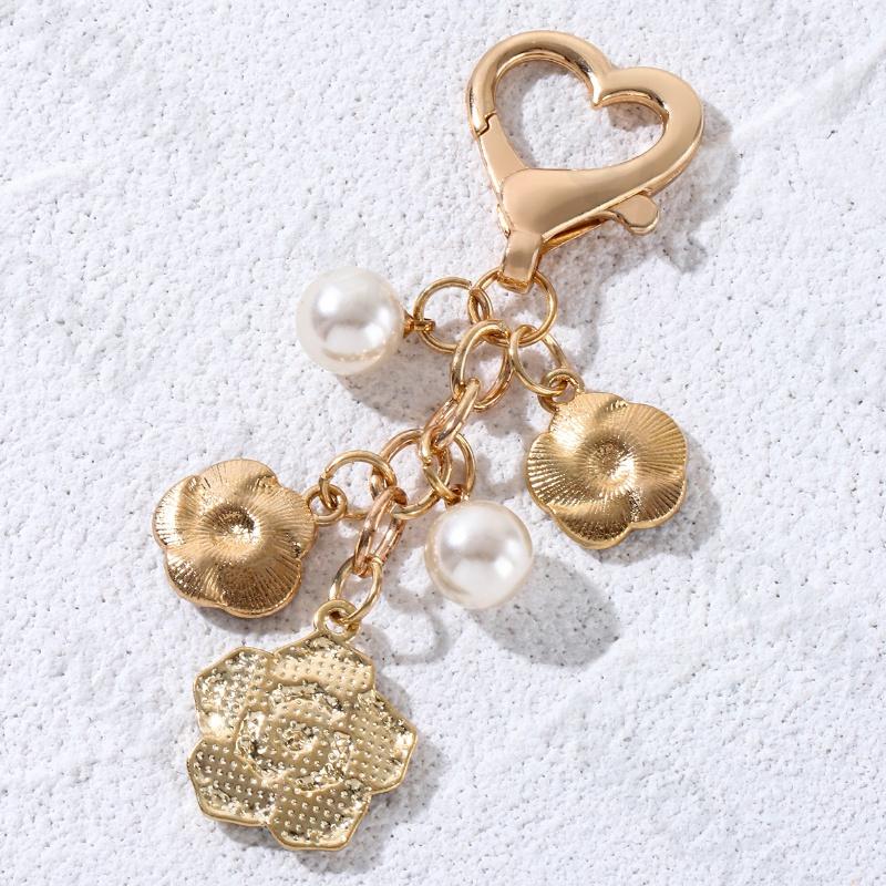 Hübsche Blume Preal Emaille Schlüsselanhänger Pflanze Elegant Schlüsselring Für Frauen Mädchen Freundschaftsgeschenk Dekoration Handgefertigt DIY Schmuckset