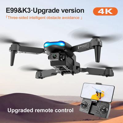 E99 Pro Drohne mit 4k Profikamera Luftaufnahmen Dual-Kamera HD-Kamera Dreiseitige Hindernisvermeidung Quadcopter