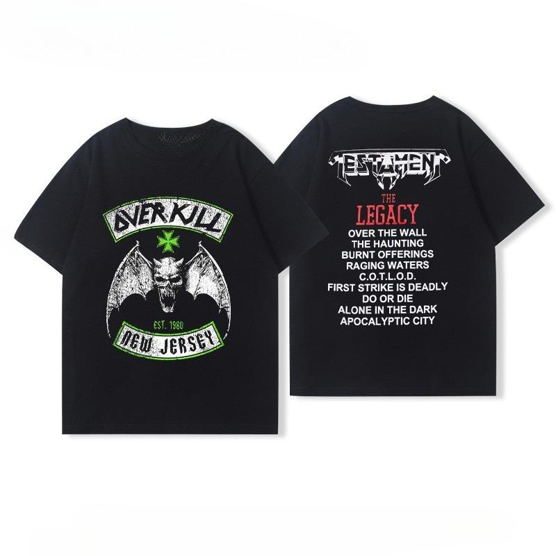 

TESTAMENT Legacy - Short Sleeve Summer American Rock Casual Multi-Functional T-Shirt for Men and Women 2XL