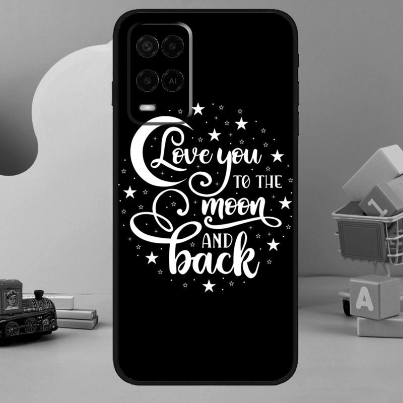 Love You To The Moon And Back Art Case For Oppo A5 Pro A15 A17 A57 A77 A18 A38 A58 A78 A98 A94 A74 A54 A16 A76 A96 A40 A60 A80