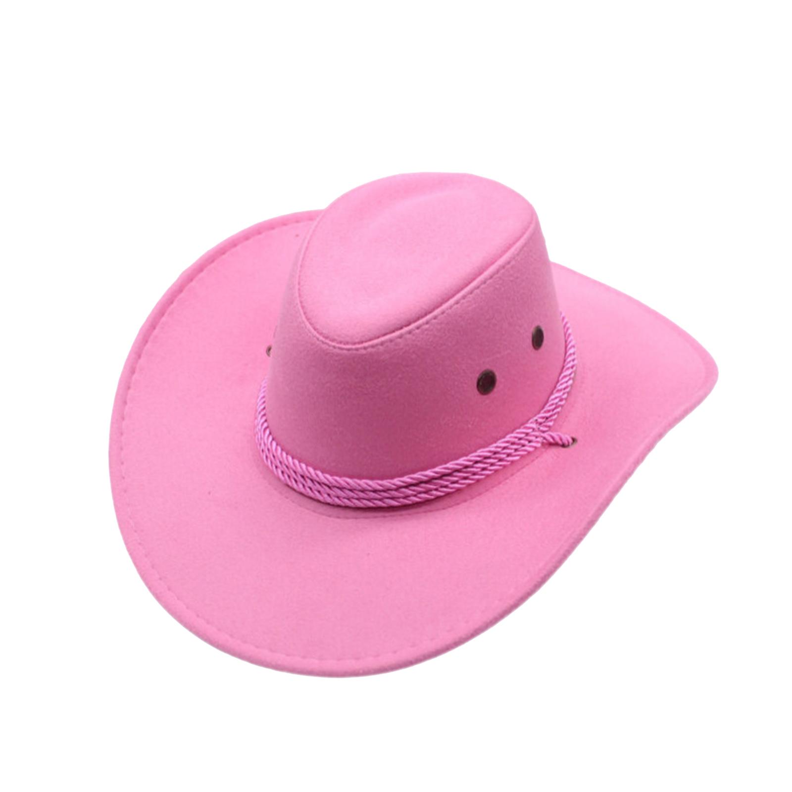 

Cowboy Hat Decorative Wide Brim Costume Clothes Accessories Cosplay Summer Photo Props Sun Hat for Adults Unisex Fishing Hiking