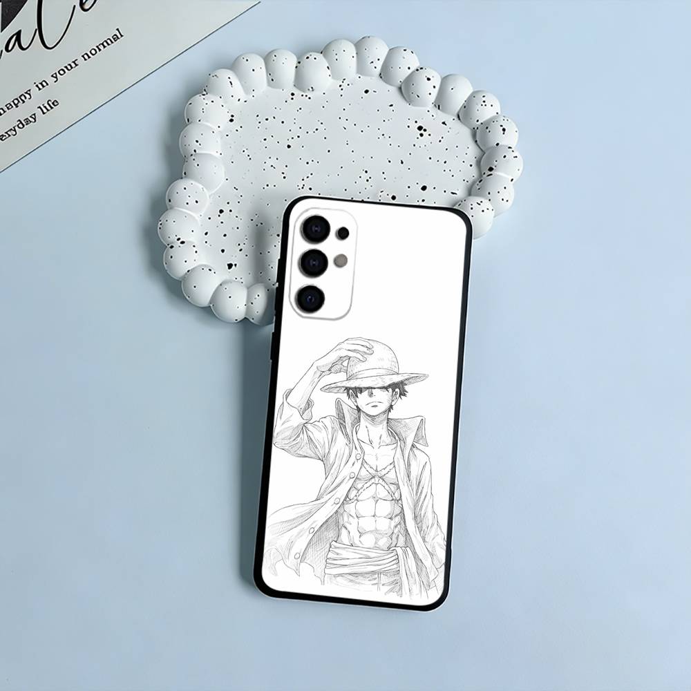 

O-N-E Piece Popular Anime Phone Case For Samsung S25,S24,S21,S22,S23,S30,Ultra,S20,Plus,Fe,Lite,Black Soft Silicone Samsung S26Plus