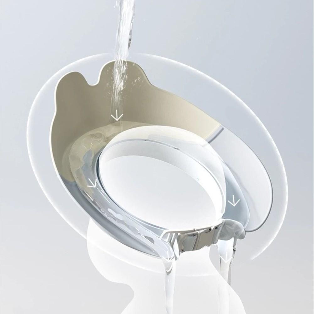 Soft Inner Ring Shampoo Cap Adjustable Baby Bath Protective Cap Waterproof Baby Bath Hat Children