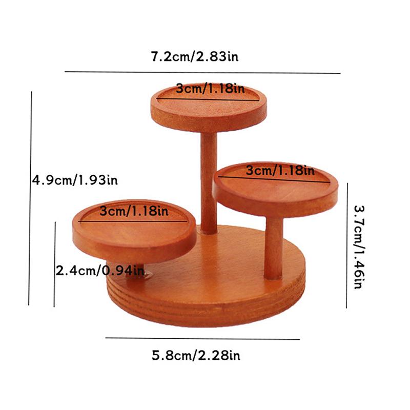 1Pcs 1/12 Dollhouse Multi-layer Storage Rack Round Tray Rack Display Rack Doll Home Furniture Decor Toy