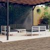 VidaXL Pine Wood Garden Lounge Set 8 Pcs with Cushions Patio Furniture Outdoor Furniture Garden Furniture Furniture of 3096041