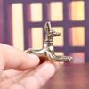 1pc Exquisite Decorative Ornament Vintage Brass Egyptian Pharaoh Hound Statue For Home Office Cafe And Bookshelve