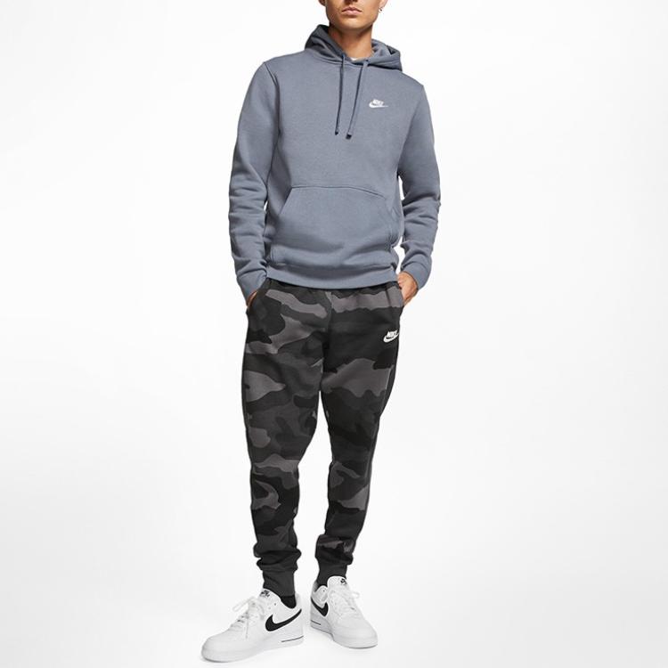 Nike Camouflage Tapered Fit Sports Trousers Men Bottoms Gray BV3629-021