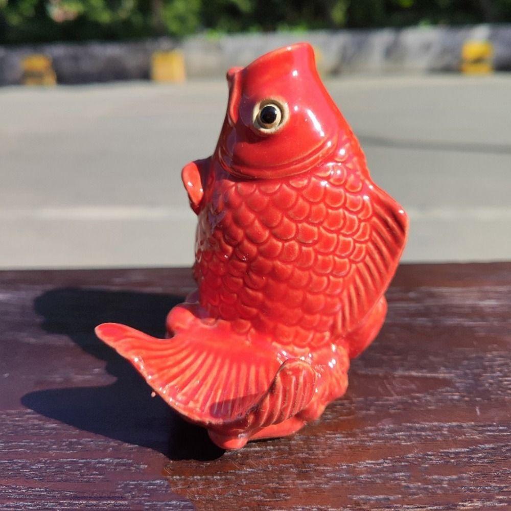 Ceramic Fountain Nozzle Sprinkler Wear Resistant Ceramic Carp Fish Statue Yard Decoration