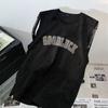 220GSM Unisex Sleeveless T-shirt Summer Suede Vest  American High Street Vintage Oversized T-shirt