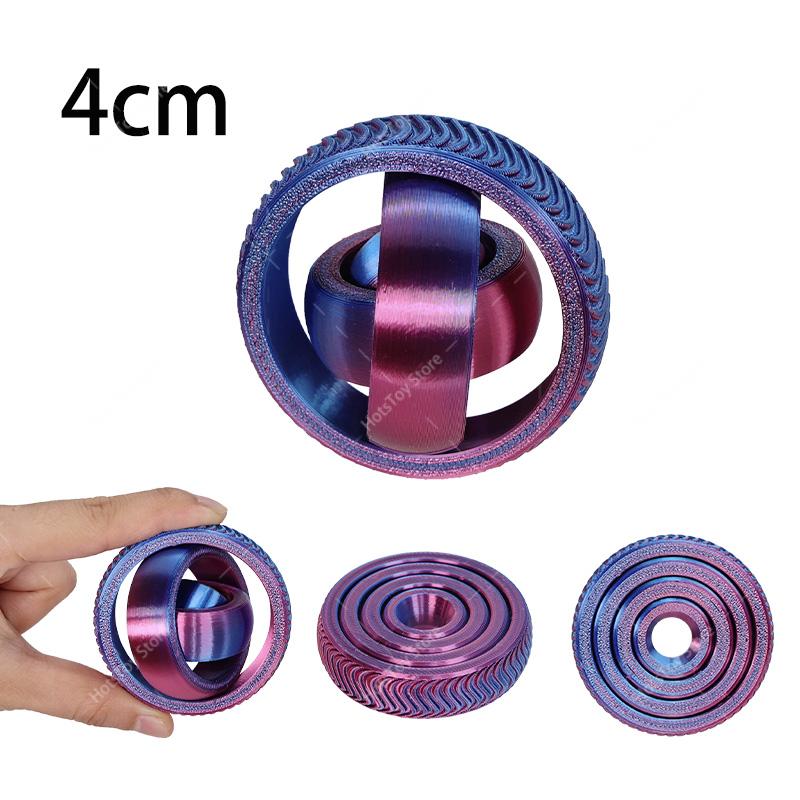 Hot 3D Fidget Spinner Rotating Ball Toy Creative Fingertip Gyroscope Gravity Rotation Anxiety Relief Novelty Decompression Toy