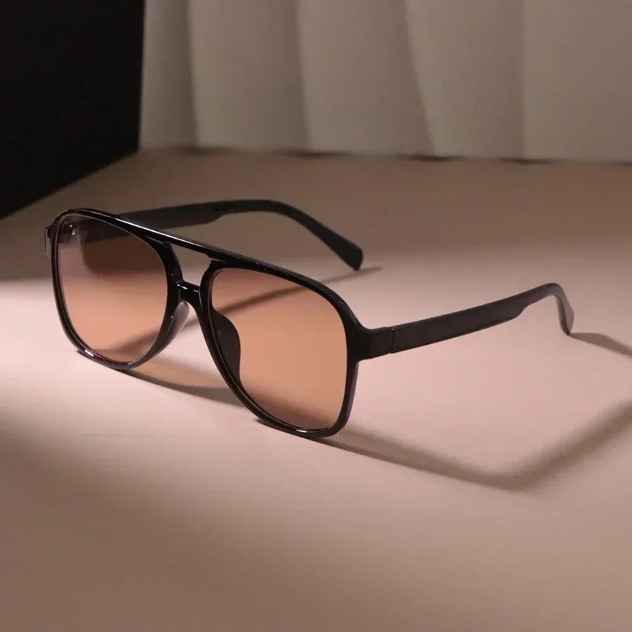 Rectangle Sunglasses Women Fashion Men Square Vintage Stylish Sun Glasses Oversized Ladies Mirror Outdoor Eyewear