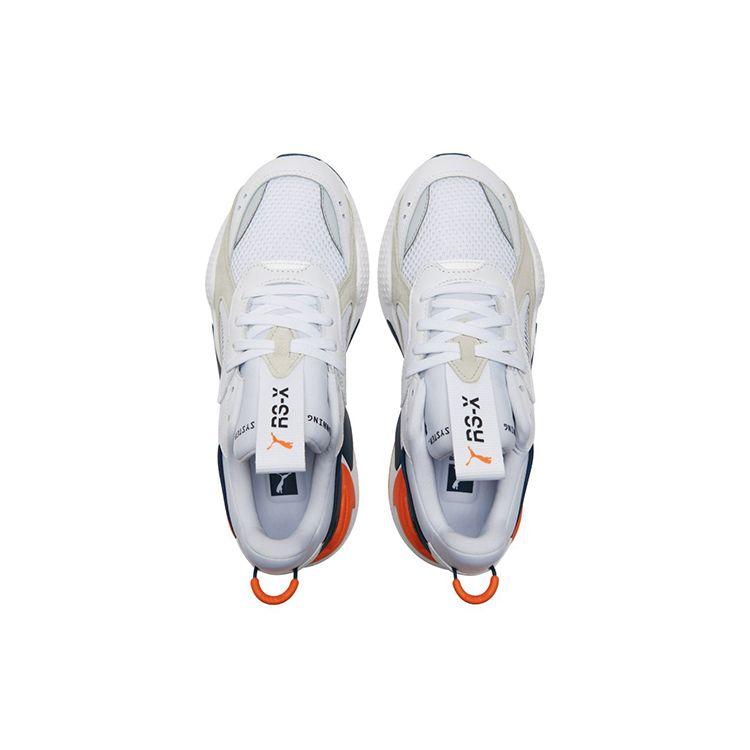 Puma Rs-X Thick Sole Sports Cushioning Non-Slip Wear-Resistant Breathable Lightweight Low-Top Casual Running Shoes Unisex Sneakers White 369579-11