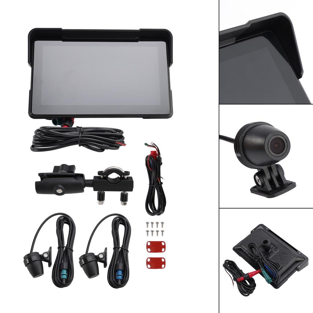 7 Inch Universal Recorder Dvr Carplay Touch Screen For Scooter Motorcycle