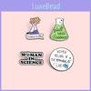 Cartoon Unique Creative Chemistry Experiment Beaker Alloy Badge Brooch For Men Women And