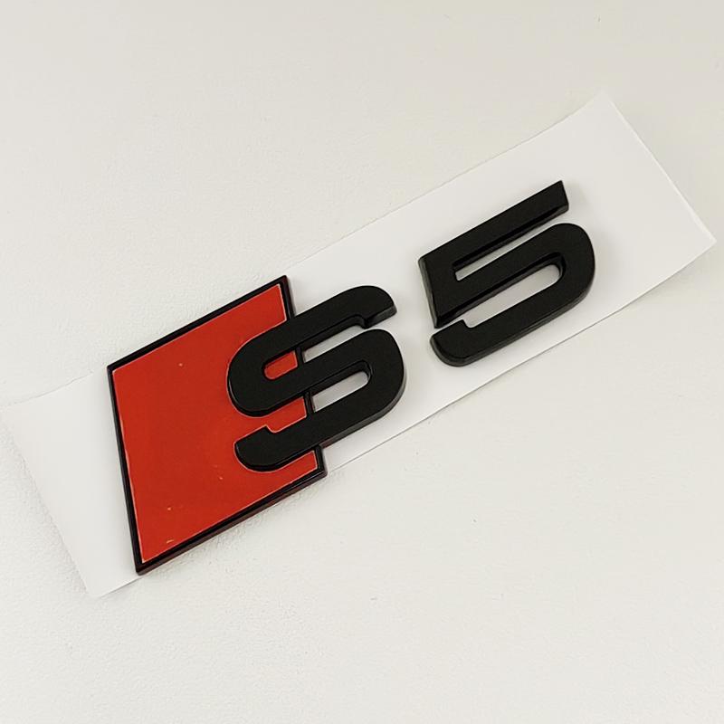 2026 3D ABS Chrome Black Logo S3 S4 S5 S6 S7 S8 Emblem Car Trunk Badge Sticker For Audi 8Y 8P 8V B6 B8 B9 8T C4 C6 C7 C8 Accessories