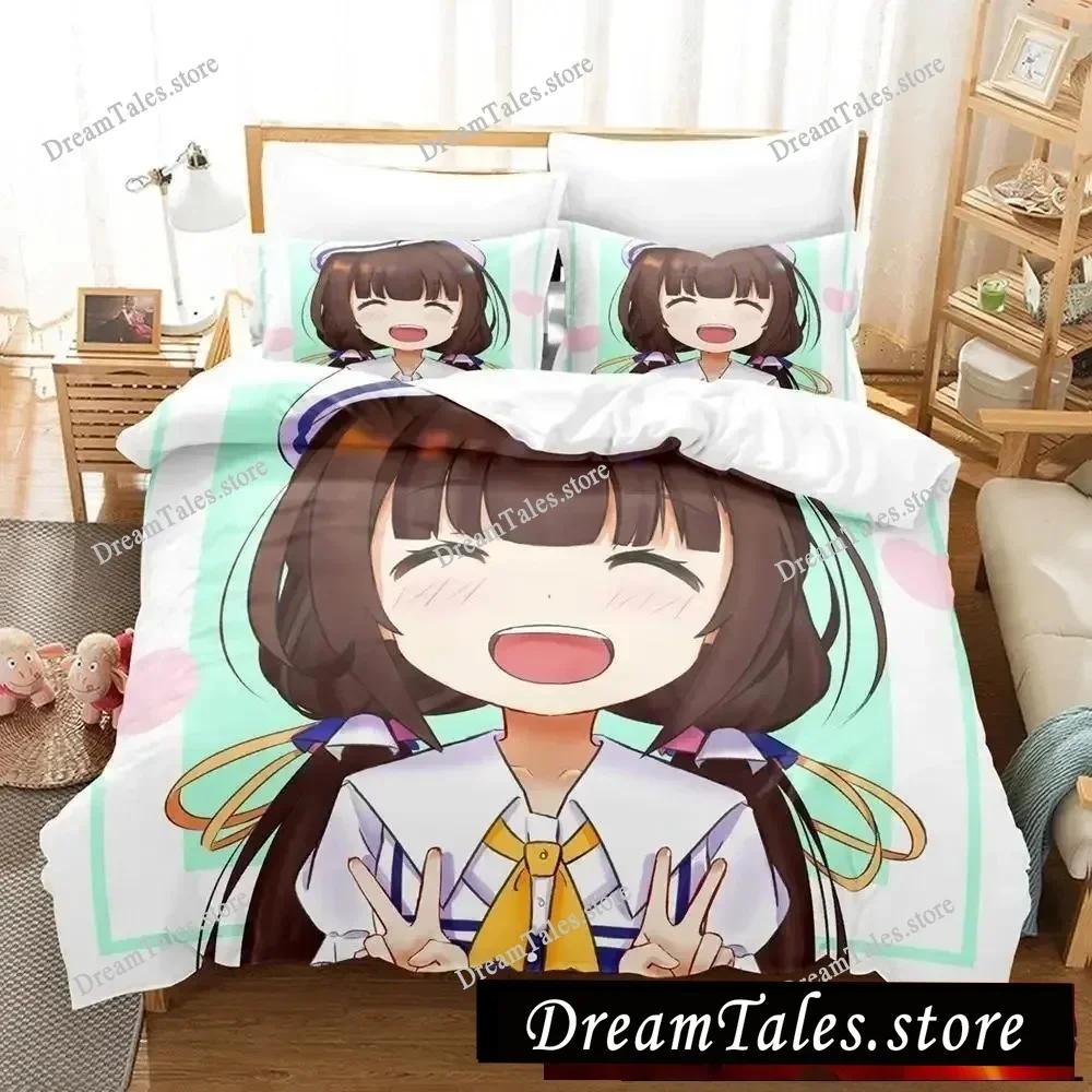 The Ryuo's Work Is Never Done! Cartoon Poster Sheets Quilt Covers Bedding Dormitory Sheets Bedding Set Soft Warm Bedding Set741