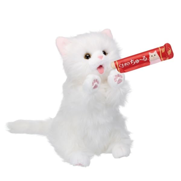 

[Limited Edition] Give Me a Churu Perorinya Persian Cat Toy, Moving Plush Toy, Ages 3 and Up