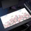 Cute Green Plant Computer Mouse Mat Office Large Gaming Mouse Pad Rubber Mousepad Gamer Locking Edge Desk Mat NonSlip Carpet XL