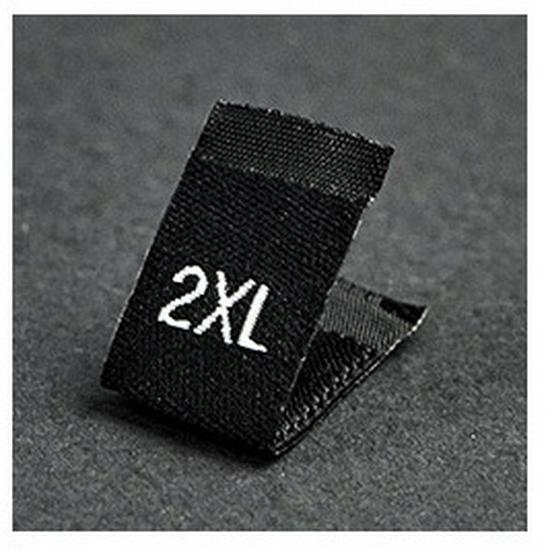 Free Shipping Woven Label: One Size Embroidered Clothing Tag & Sticker