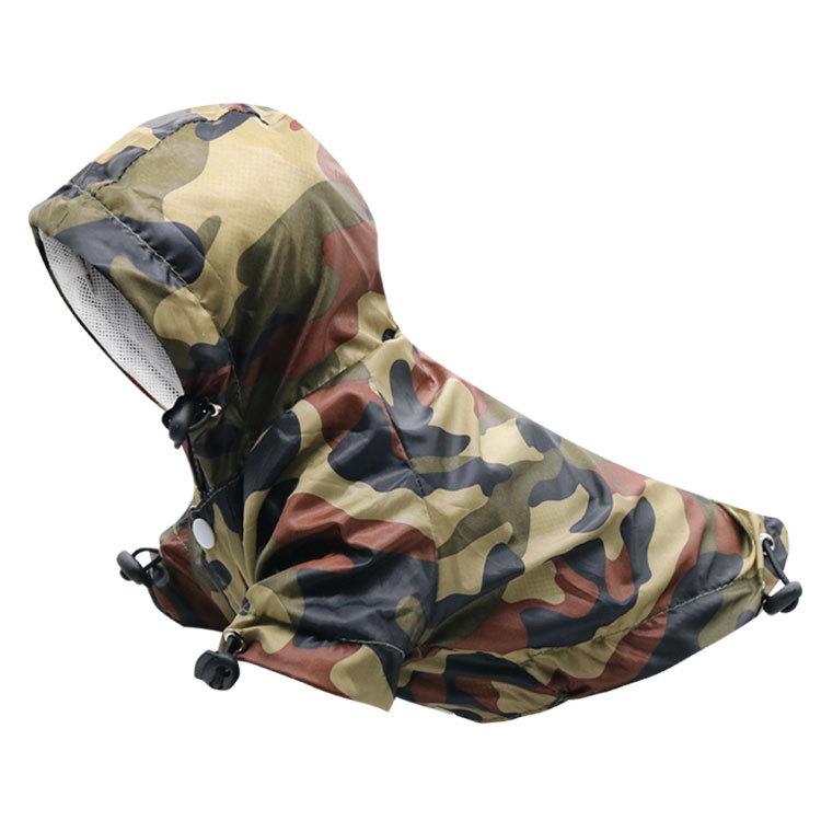 Waterproof Camouflage Dog Raincoat for French Bulldogs, Teddy, Schnauzer - Windproof & Snowproof Pet Clothing