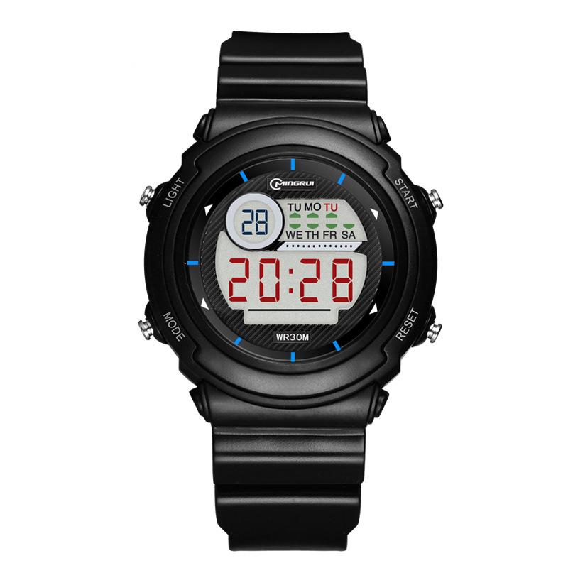 UTHAI CQ421 Children's Watch Night Light Sports LED Light up 30 meters Waterproof Multi functional Electronic Watch Clock Gift