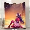 Character Ai Hoshino Throw Kid-Friendly Flannel Throw Blanket Soft Warm Anti-Static Washable All Season