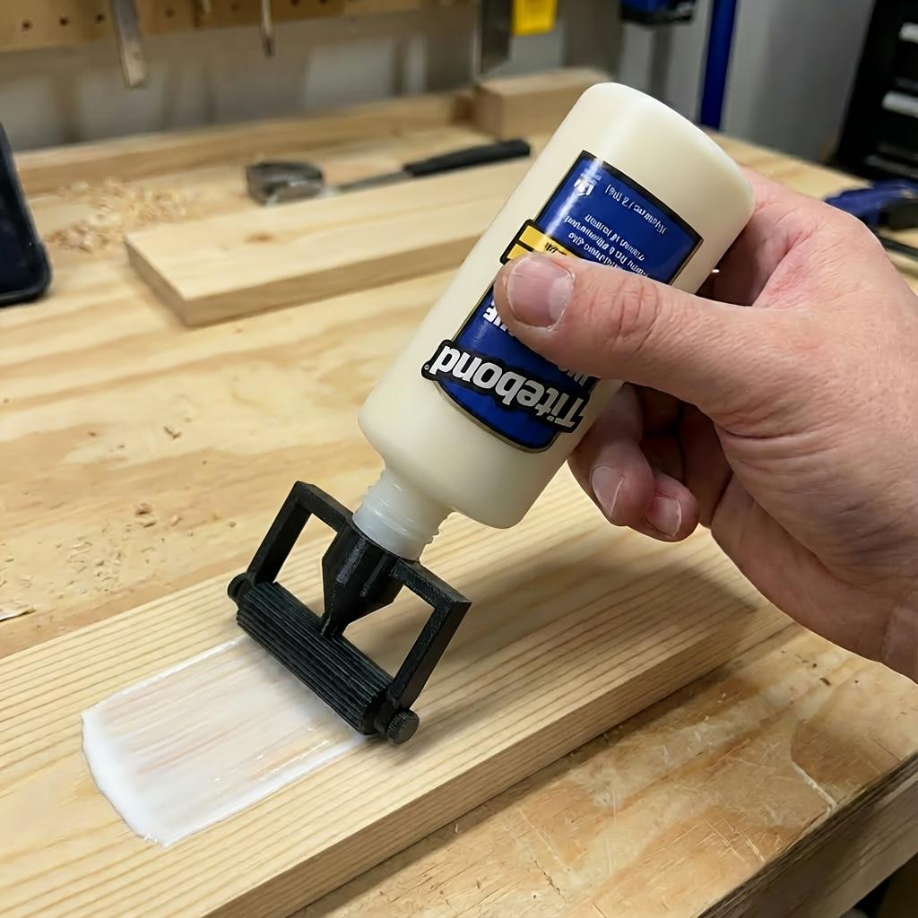 Heavy-Duty Glue Roller Applicator, Anti-Splash & Even Coating, Easy Clean Plastic, Nontoxic for Craft, Fits 16Oz & 32Oz Bottles