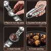 Chestnut Clip Nutcracker Opener Quick Clip Cross Chestnut Nut Cracker Chestnut Opener Stainless Steel Kitchen Tool SGGJ005
