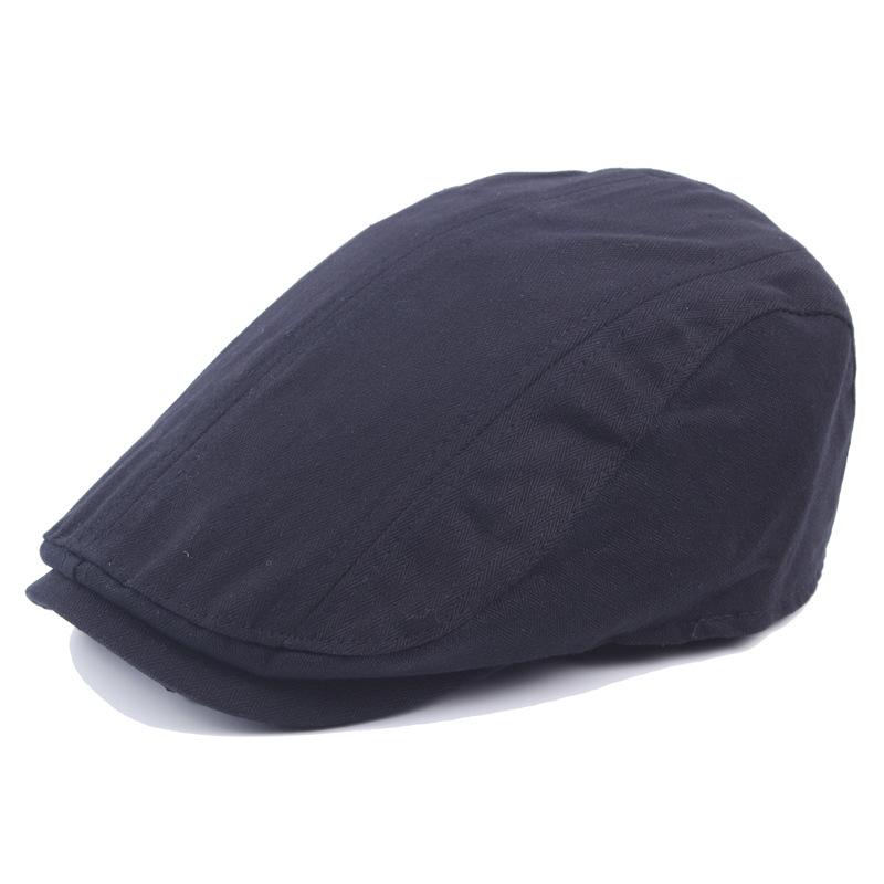 Men'S And Women'S Season Berets, Solid Color Stitching, Cotton Peaked Caps, Painter Hats Are Hot