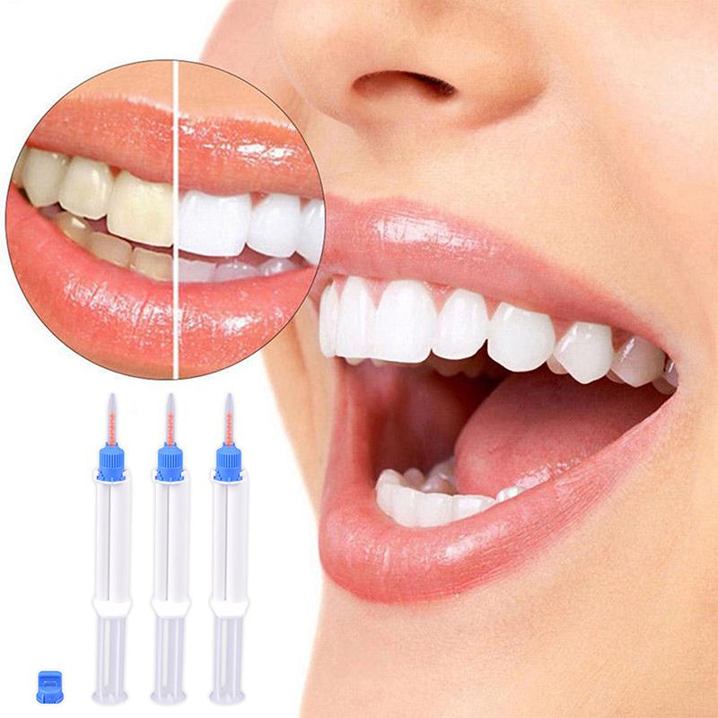 Klinika Dentystyczna Strzykawka z Podwójną Barierą Żel do Wybielania Zębów 35 Nadtlenek Wodoru Żel do Wybielania Zębów 2,5 ml/5 ml