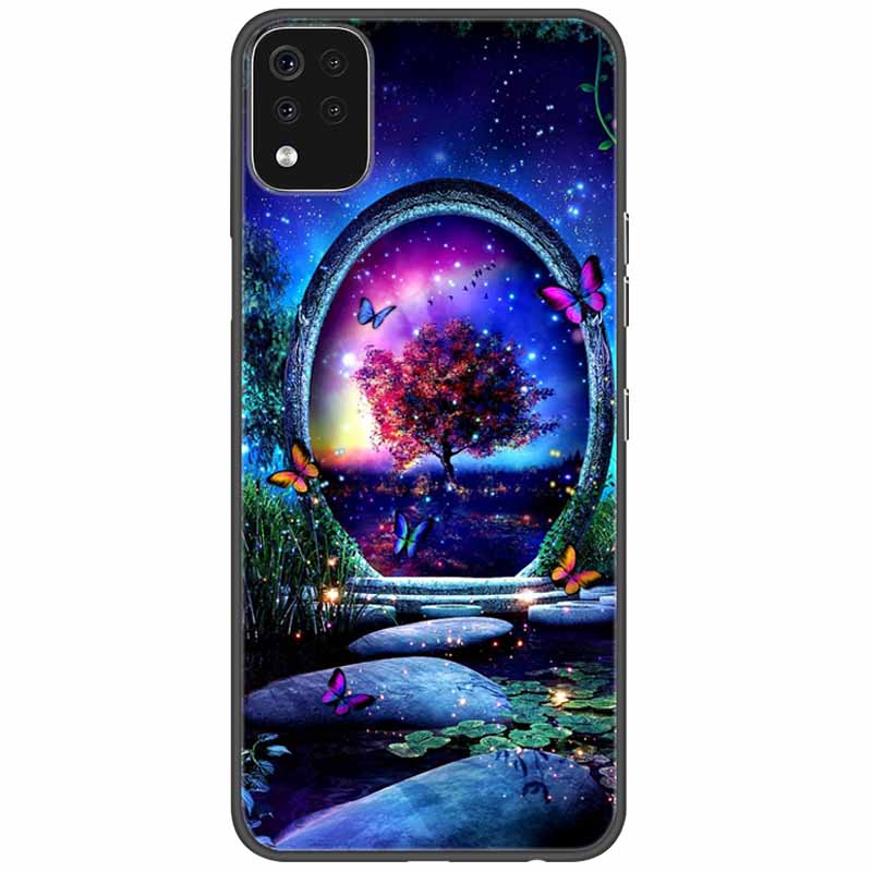 Phone Case For LG K42 K52 K62 Q52 Case Soft Painted Wolf Silicone Black Covers For LG K62 Cases K 42 Shockproof Funda for LGK52