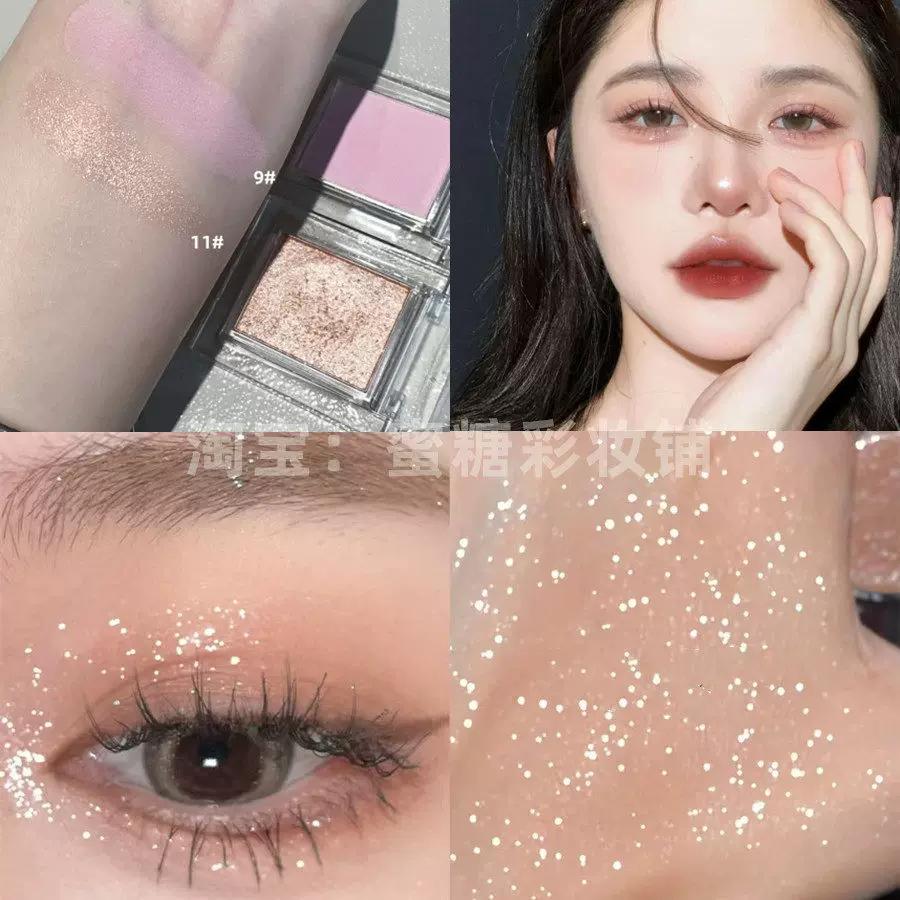 Eyeliner in One Convenient Package! Single-Color Eyeliner Powder in Gray-Brown, Long-Lasting Color, Smudge-Proof, Water-Soluble, Matte and Natural