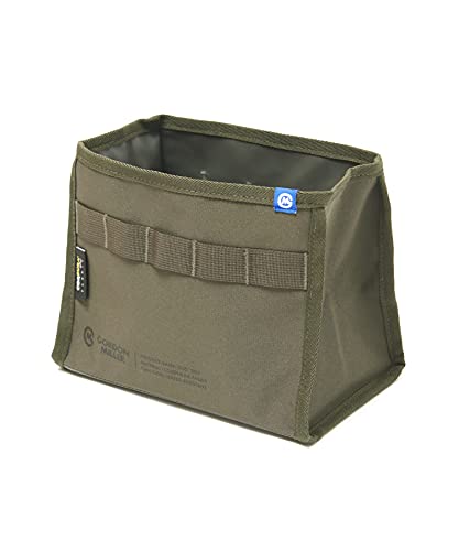 GORDON MILLER Car Cordura Dustbin, Olive Drab, 1646562