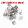 Ne se décolore pas 100 pièces/lot Clous d'oreilles vierges en acier inoxydable Adaptés pour supports de cabochon et camée de 12 mm Accessoires de fabrication de bijoux DIY Fournitures