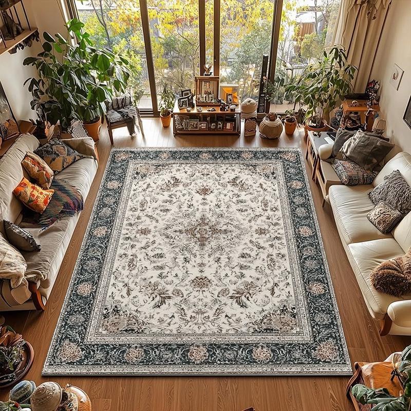 Retro Non Slip Washable Large Area Rug For Bedroom Living Room Home Decor Soft Comfortable Floor Mat