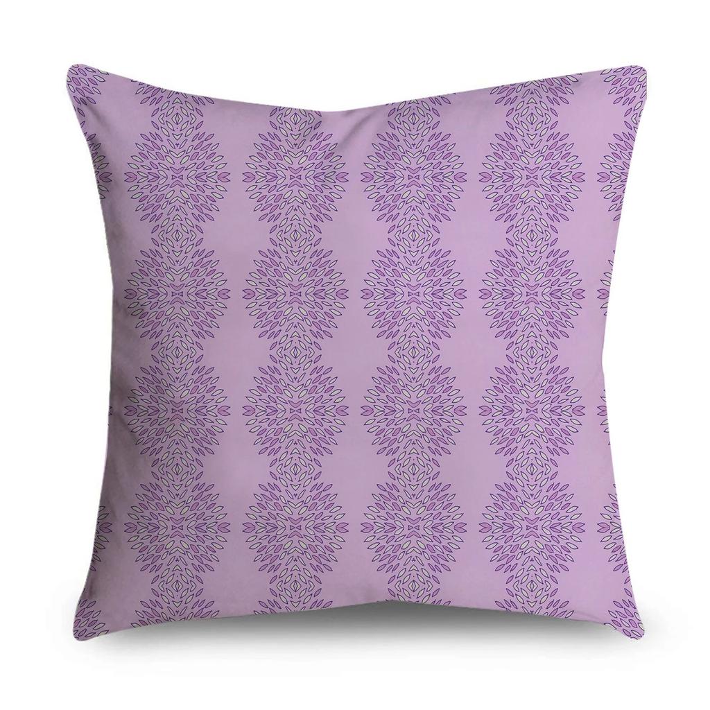 Purple Pattern Pillowcase Interior Decoration Office Living Room Home Pillowcase