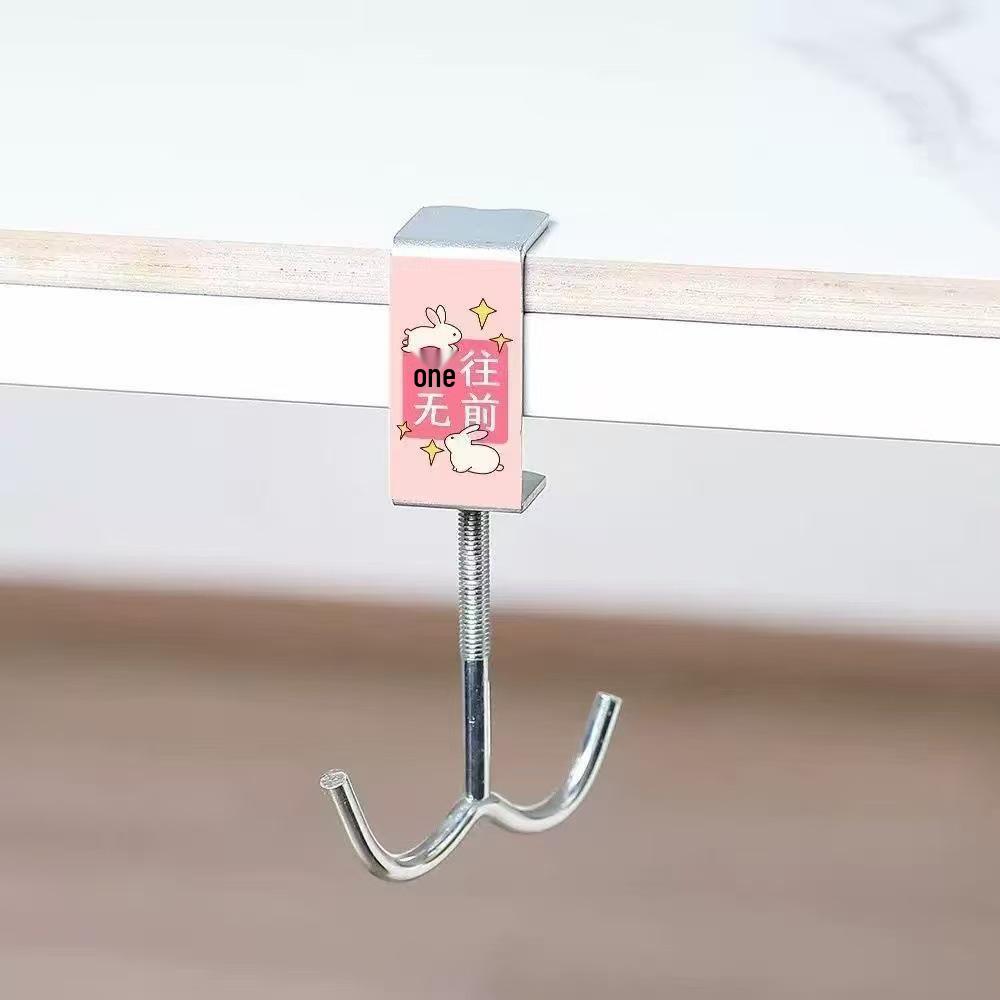 Adjustable Desk-Side Backpack Hook – No Punching Needed.