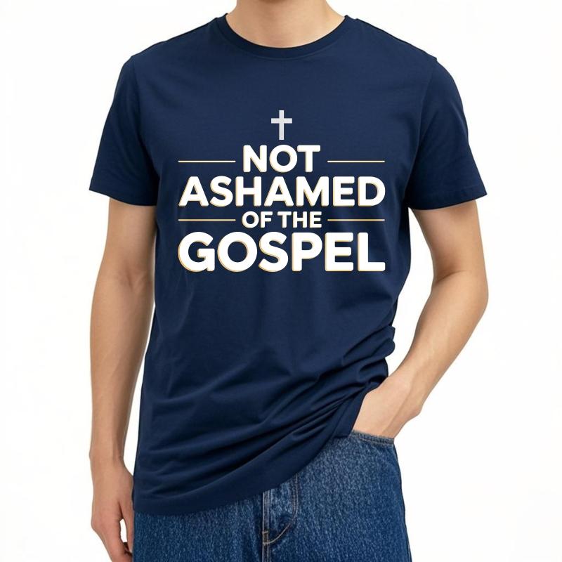 Workout Women Short Sleeve Tshirt Streetwear Not Ashamed Of The Gospel Hiphop Unisex Tee Shirt Summer Teeshirt Male Tops