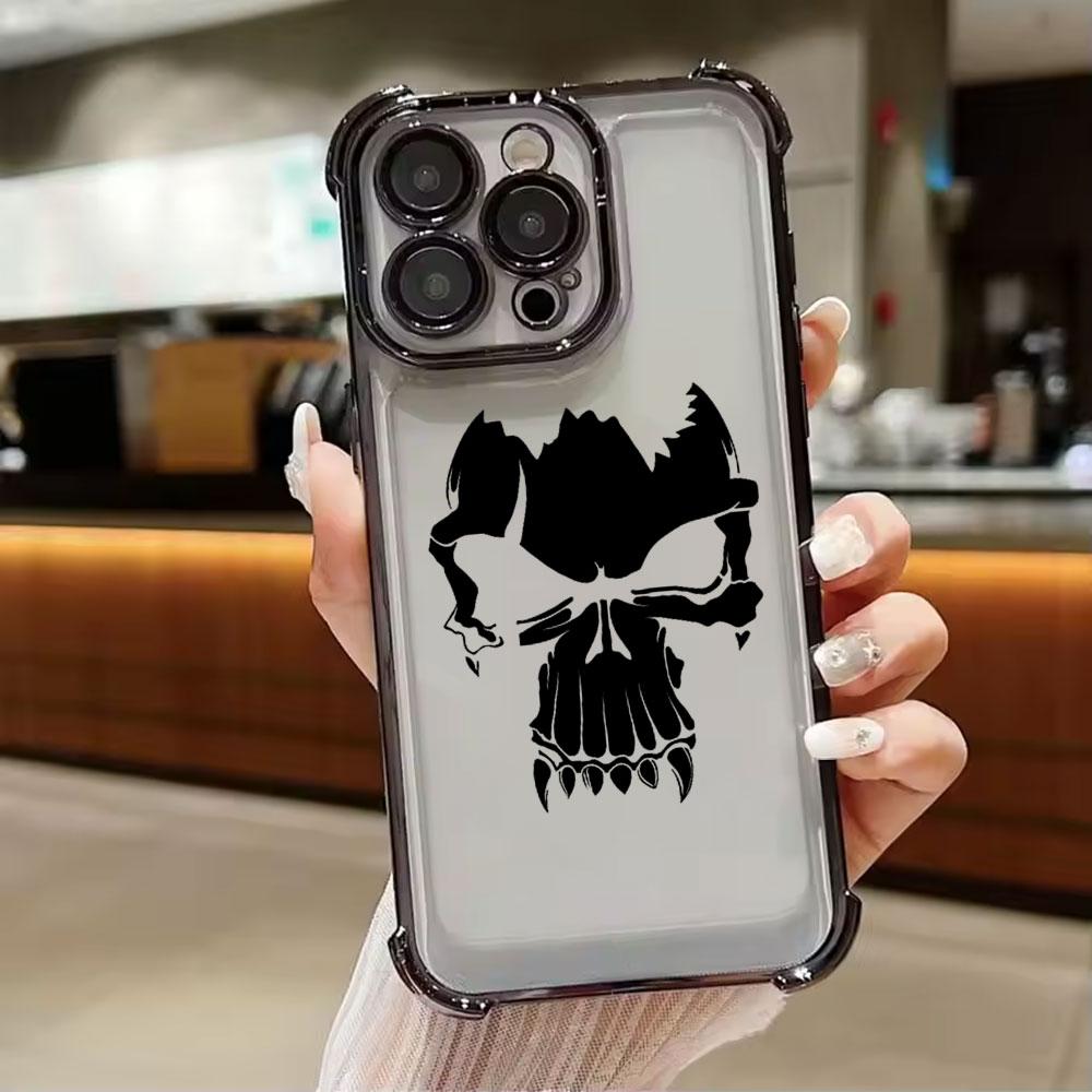 Skull Skeleton Bone Art Phone Case For Xiaomi 15T 14T 13 Pro 15 F8 Ultra Poco X7 F7 Pro 5G X3 X5 X6 F5 M7 Shockproof Clear Cover