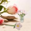 Mini Glass Flower Gifts Collectible Decorative Decor Artificial Flower Floral Figurine Home Room Party Mother's Day Wedding