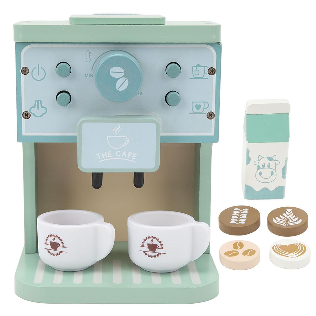 Coffee Maker Toy Fun Early Education Simulation Milk Cups Round Sheets Coffee Machine Toys for Boys