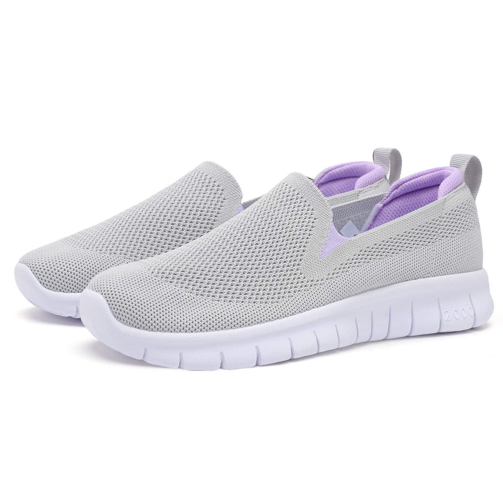 

Scurtain Женские слипоны для медсестер, Повседневная обувь, Сверхлегкие, Дышащие кроссовки для ходьбы, Большие размеры, Серый, Размер 27.0 см