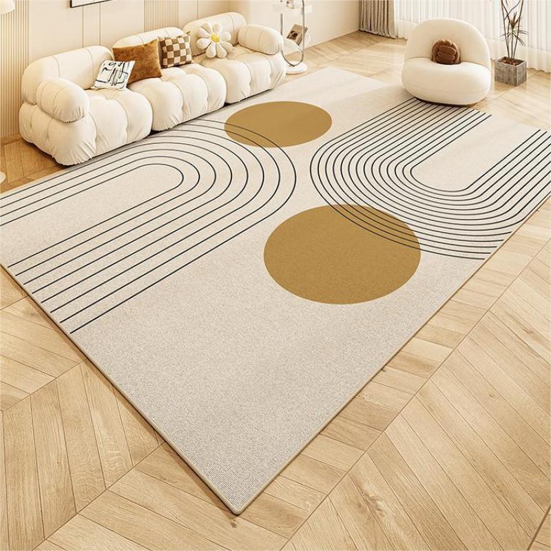 Modern Minimalist Abstract Print Area Rug Living Room Non-Slip Washable Floor Mat Bedroom Bedside Carpet