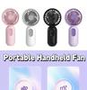 Mini portable fan, handheld small fan, USB charging, 3-speed handheld fan suitable for office, outdoor travel, and camping