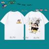 Hand-painted Style Crayon Shin-chan Parent-child Short-sleeved T-shirt Unique Niche Parent-child Style Round Neck Casual T-shirt
