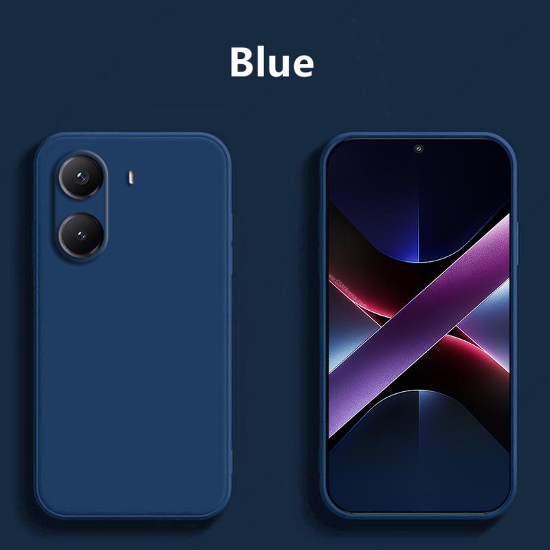 Pouzdro na telefon z tekutého silikonu pro Xiaomi Poco X7 Pro Kryt odolný proti nárazům Funda Zadní kryt pro Xiaomi Poco X7