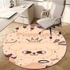 1pc Kpop Team8 Design Printed Area Round Carpet for Bedroom Living Room Home Decor Rugs Mat Non Slip Mat Rug for Bedside