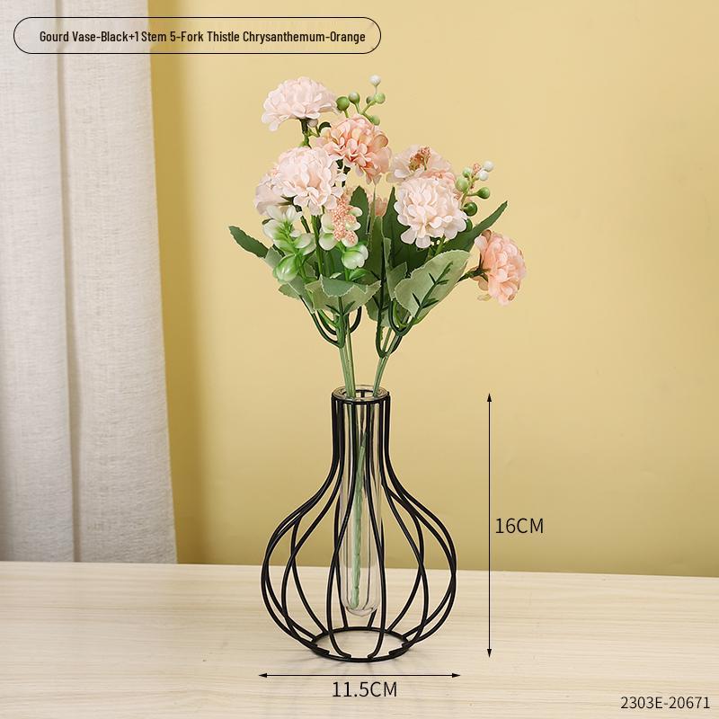 Minimalist Transparent Glass Vase for Creative Flower Arrangements In Living or Dining Rooms