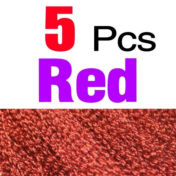 MNFT 5 Stück Flashabou Holografisches Tinsel Fliegenbinden Kristall-Flash-Faden Jighaken Köderherstellung Angelzubehör Rosa Rot Etc
